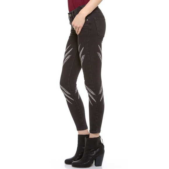 Free People Dotted Ikat chevron skinny Pants - Picture 4 of 11